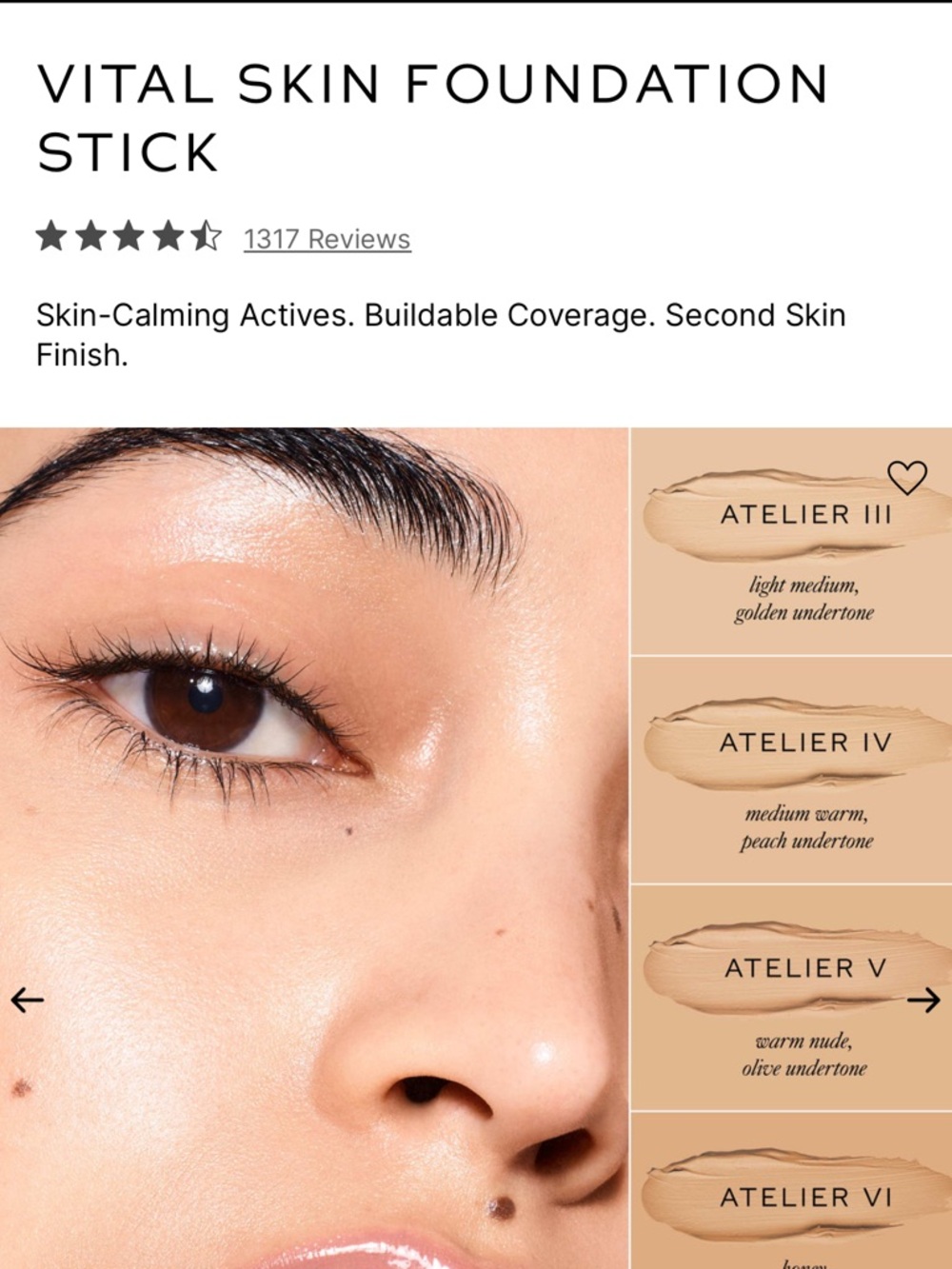 Westman Atelier Vital Skin foundation stick - Atelier III - Picture 2 of 4